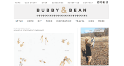 Desktop Screenshot of bubbyandbean.com